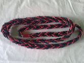 Trança de 5 fios Preto com vermelho