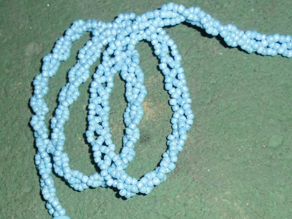 Trança de 3 fios Azul
